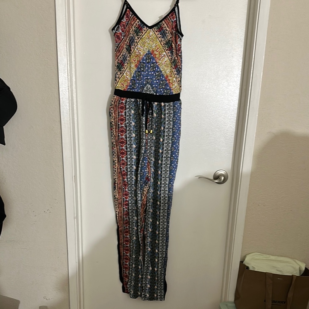 Multicolor Patterned Jumpsuit